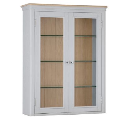 Product photograph of Mulbarton Dresser Top Grey Oak 2 Door 4 Shelf from QD stores